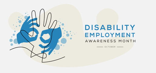 National Disability Employment Awareness Month, held on October.