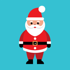      Santa Claus icon vector illustration.
