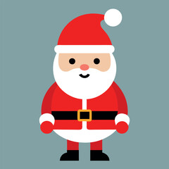      Santa Claus icon vector illustration.
