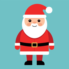      Santa Claus icon vector illustration.
