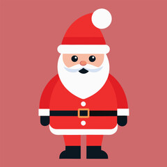      Santa Claus icon vector illustration.
