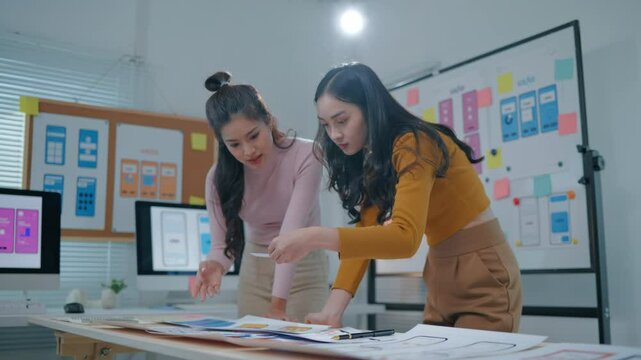 Programers meeting for discussion data analysis for UX and UI programming for preparing for Generative AI Technology