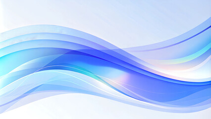 Obraz premium Abstract Gradient Waves Background in Pastel Tones with a Tranquil Marine Atmosphere