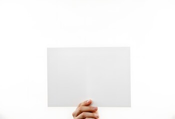 Obraz premium Blank Sign Held by Hand