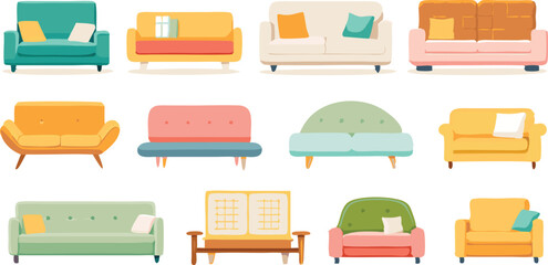 Collections of sofa cute furniture for interior design