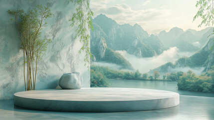 Minimalist product podium