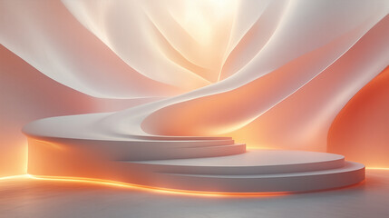 Minimalist product podium