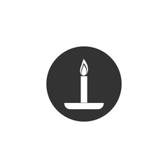 Blown candle icon isolated on transparent background