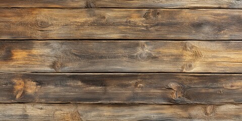 Naklejka premium Rustic weathered wooden planks arranged horizontally