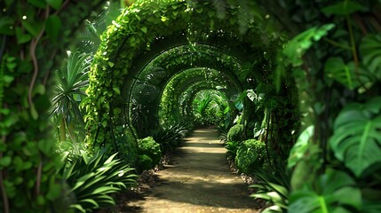 The everlasting tunnel is a rich ecological beauty that surprises with its amazing variety of plants