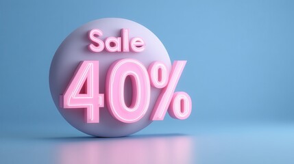 Cyber Monday Flash Sale Banner with Bright 40 Discount Offer