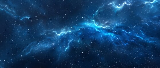 Fototapeta premium Beautiful Blue Skies with Nature, Moon ,Cloud ,Beach scenery, Tree, night -Anime concept Background