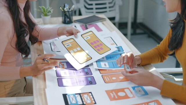 Programers meeting for discussion data analysis for UX and UI programming for preparing for Generative AI Technology