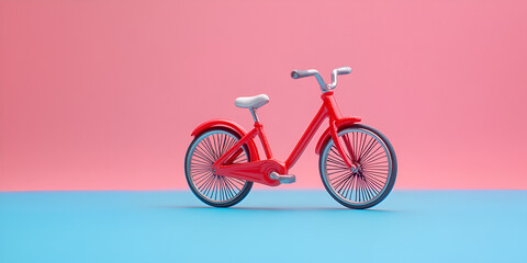 Fototapeta premium A red bike with the word citi on the front.