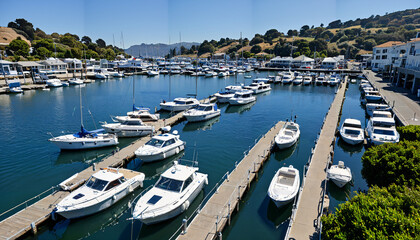 Obraz premium Port de plaisance ensoleillé