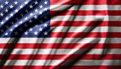 Fototapeta premium アメリカの国旗(waving national flag of United States of America.) 