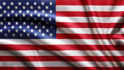 Fototapeta premium アメリカの国旗(waving national flag of United States of America.) 