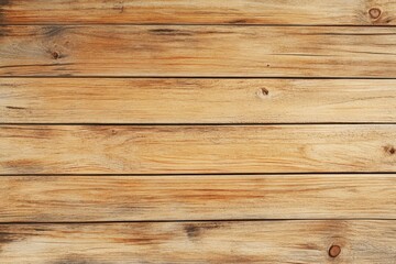 Naklejka premium A bright, light-brown wooden surface with subtle grain patterns running horizontally.