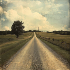 long country road