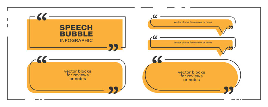 Speech bubble infographic design template. Vector illustration