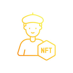 Nft Artist vector icon