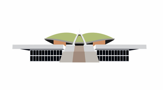 Illustration of the Indonesian House of Representatives building, DPR RI
