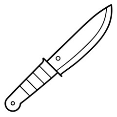 Obraz premium office knife sketch outline coloring book page line art drawing