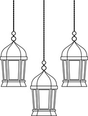 Ramadhan Clip Art Outline