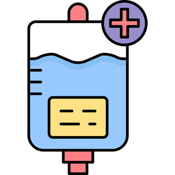 recommend clip art: Bandage  vector icon in color outline style   