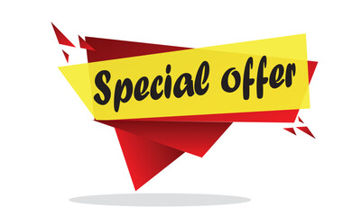 special offer banner , Vector format, sales tags, marketing design, graphic design
