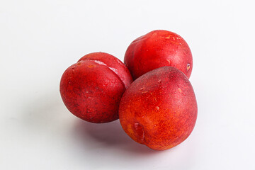 Ripe sweet juicy red plum
