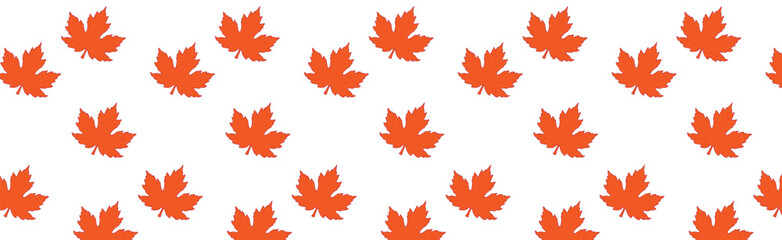 Fototapeta premium maple leaves pattern on transparent background