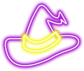 Halloweeen Neon Witch Hat