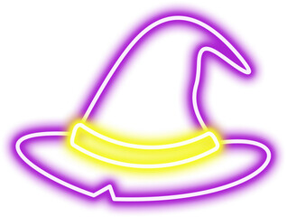 Halloweeen Neon Witch Hat