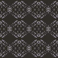 Seamless vintage pattern with an effect of attrition.  1970 Aesthetic Textures with Flowing Waves