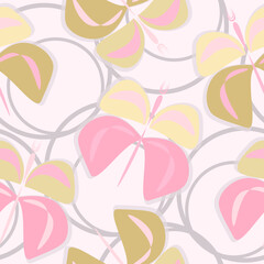 Seamless fluorescent fantasy pattern with sun, butterfly, paint brush strokes, spattered paint of neon bright colors.  Color flying butterflies seamless pattern. 