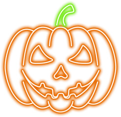 Halloween Neon Pumpkin
