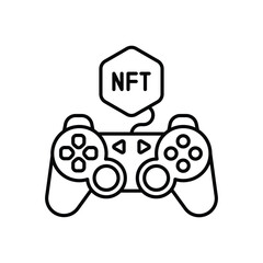 Nft Game vector icon