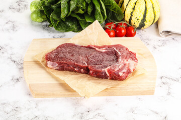 Raw rib eye beef premium steak