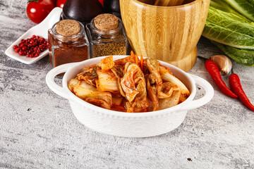 Korean cuisine fermented cabbage kimchi