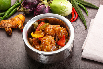 Chinese cuisine - prawn with chili sauce