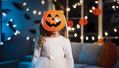 child in halloween costume