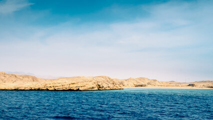 Egypt Sharm El Sheikh South Sinai red sea view of the rocks