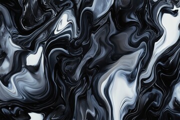 Obraz premium An abstract swirling pattern in shades of black, white, and gray