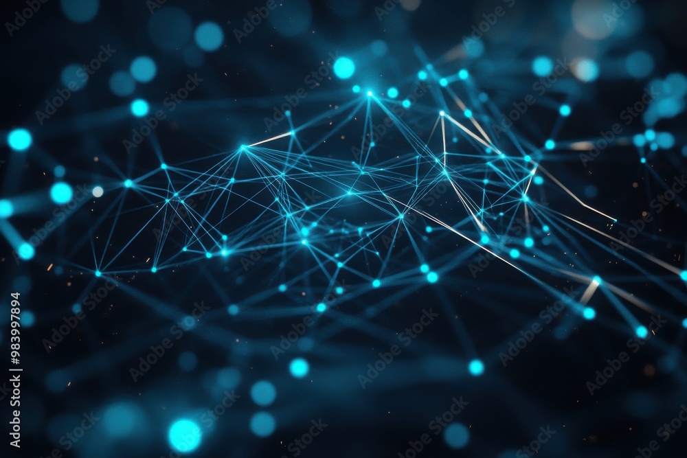 Poster create a dark-themed data analytics dashboard with glowing graphs and charts.