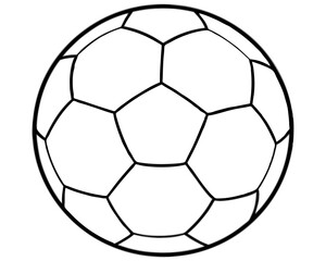 soccer ball sketch outline coloring book page line art drawing