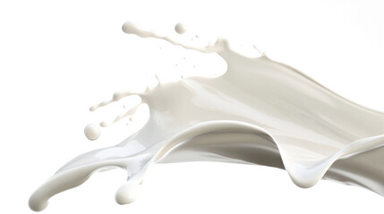 milk splash swirl twist splash on black background vector style side view.
