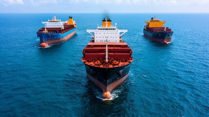 Cargo ships stranded in ocean due to trade policy