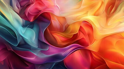 Obraz premium Abstract Colorful Swirling Lines and Shapes Background