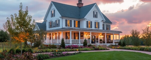 A historic farmhouse converted into a bed and breakfast with James Hardie siding, preserving its original charm while enhancing its weather resistance and energy efficiency